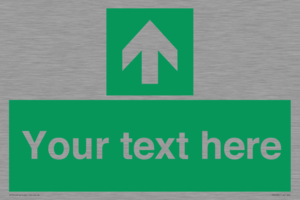 Safe condition Custom arrow up sign